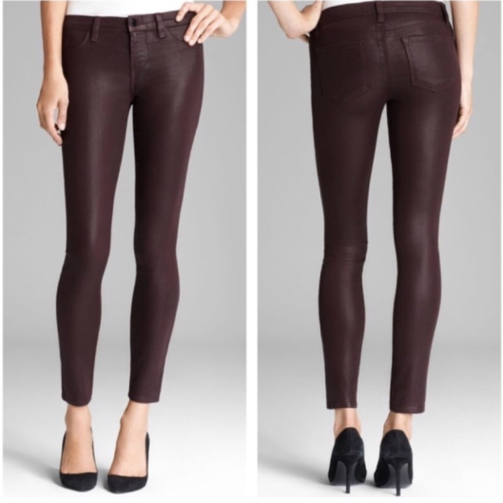 J Brand Super Skinny Jean in Lacq Pinot, Size 25